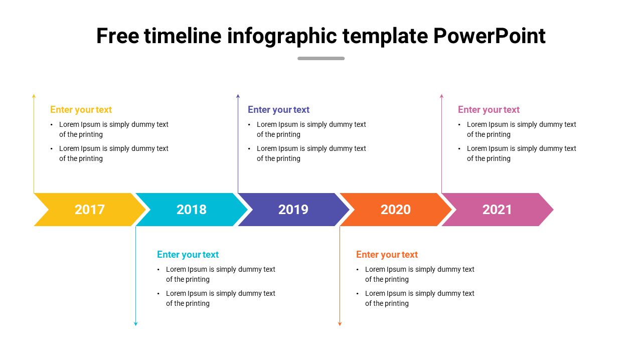 Free - The Best Free Timeline Infographic Template PowerPoint